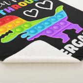 Dinosaur Poppin My Way Through Kindergarten Sherpa Deken (3/4)