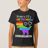 Dinosaur Poppin My Way Through Kindergarten T-shirt (Voorkant)