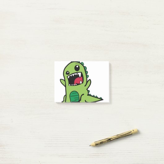 Dinosaur Post-it® Notes (Op bureau)