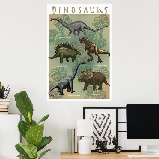 Dinosaur Poster (Thuiskantoor)
