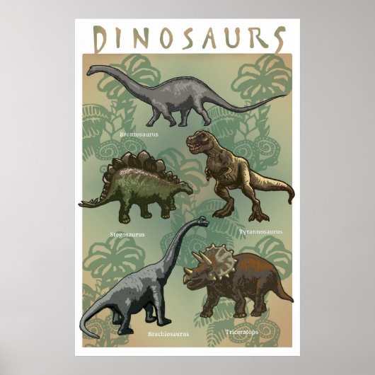 Dinosaur Poster (Voorkant)