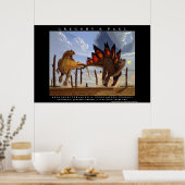 Dinosaur Poster Allosaurus Stegosaurus Greg Paul (Keuken)