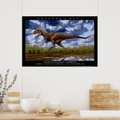 Dinosaur Poster Daspletosaurus Greg Paul (Keuken)
