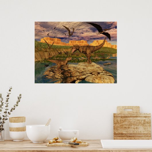 Dinosaur-poster Poster (Keuken)