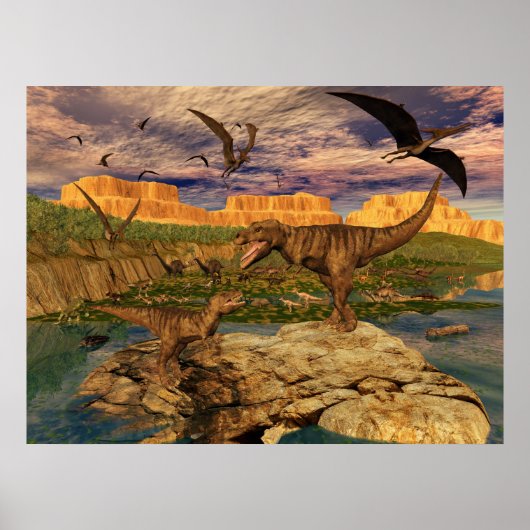 Dinosaur-poster Poster (Voorkant)