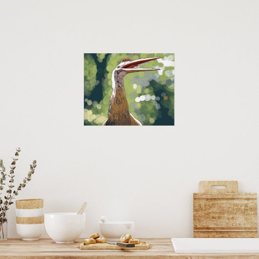 Dinosaur poster - Quetzalcoatlus (Keuken)