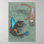 Dinosaur poster - Secodontosaurus (Voorkant)