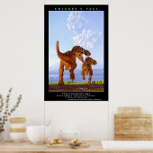 Dinosaur Poster Tyrannosaurus T rex Greg Paul (Keuken)