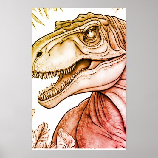 Dinosaur Posters for Kid's Room Wall Poster (Voorkant)