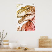 Dinosaur Posters for Kid's Room Wall Poster (Keuken)