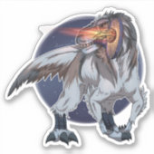 Dinosaur Pplay Tennis Sticker (Voorkant)