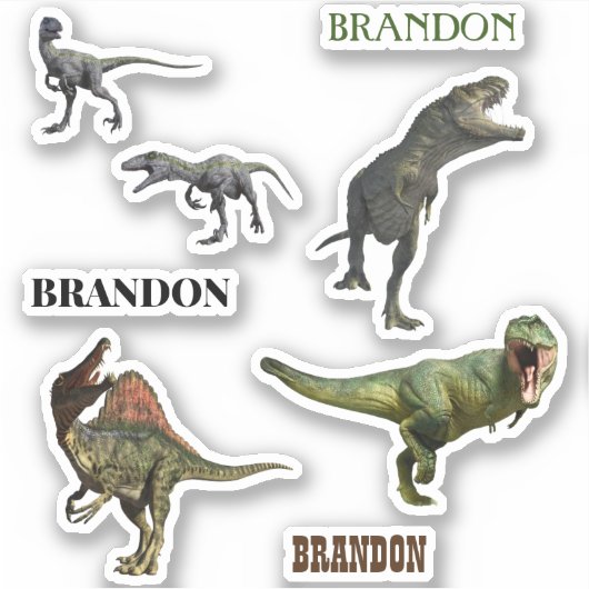 Dinosaur Predators Tyrannosaurs Raptor Sticker (Voorkant)