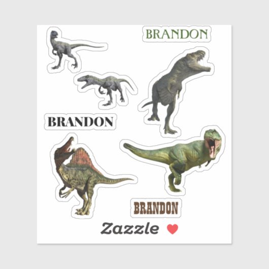 Dinosaur Predators Tyrannosaurs Raptor Sticker (Vel)