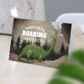 Dinosaur Prehistc Boys Birthday Bedankkaart