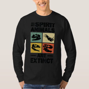 Dinosaur Prehistorische Botten Hunter Paleontoloog T-shirt