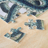 Dinosaur Prehistorische dieren Scary Surreal Legpuzzel (Zijkant)