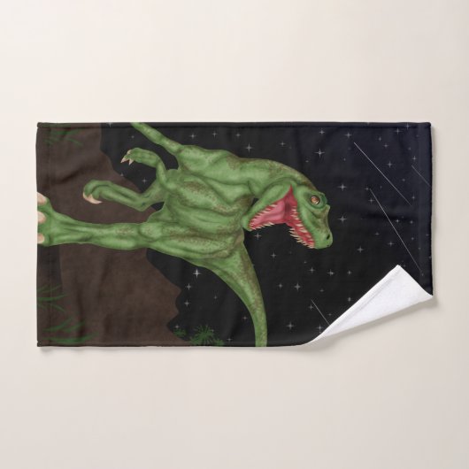 Dinosaur - Prehistorische nacht Bad Handdoek (Handdoek)