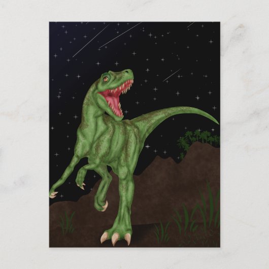 Dinosaur - Prehistorische nacht Briefkaart (Voorkant)