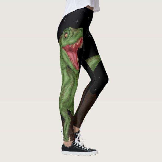 Dinosaur - Prehistorische nacht Leggings (Rechts)
