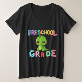 Dinosaur Preschool GRADE Squad lerarenopleiding Grote Maat T-shirt