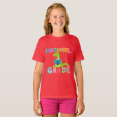Dinosaur Preschool GRADE Squad lerarenopleiding T-shirt (Voorkant volledig)