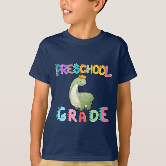 Dinosaur Preschool GRADE Squad lerarenopleiding T-shirt (Voorkant)