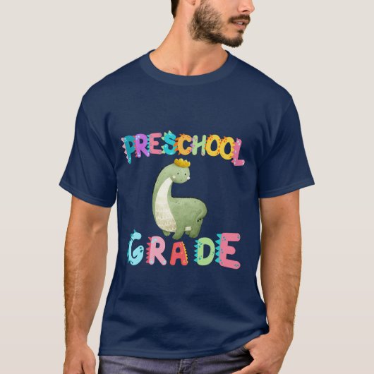 Dinosaur Preschool GRADE Squad lerarenopleiding T-shirt (Voorkant)