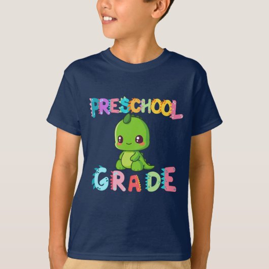 Dinosaur Preschool GRADE Squad lerarenopleiding T-shirt (Voorkant)