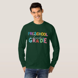 Dinosaur Preschool GRADE Squad lerarenopleiding T-shirt
