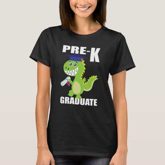 Dinosaur Preschool Graduation cap preschool gradua T-shirt (Voorkant)