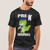 Dinosaur Preschool Graduation cap preschool gradua T-shirt (Voorkant)