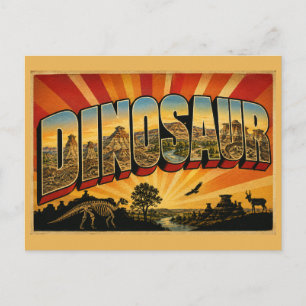 Dinosaur Provincial Park AB Badlands Hoodoos Kunst Briefkaart
