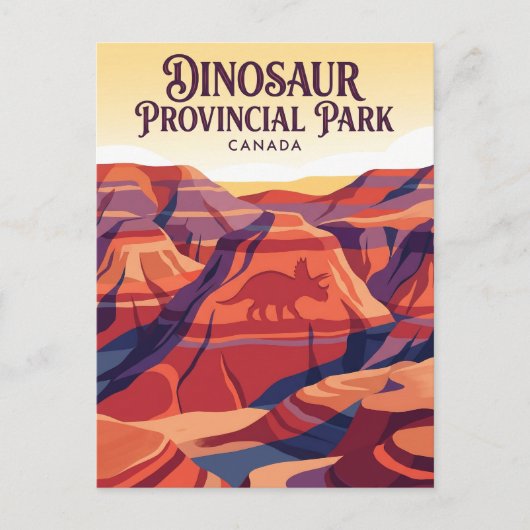 Dinosaur Provincial Park Canada Briefkaart (Voorkant)
