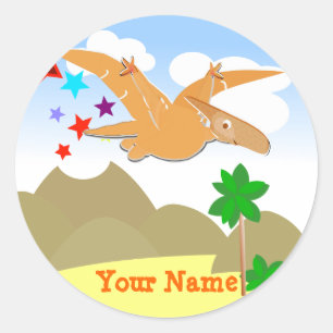 Dinosaur Pteranodon Naam Stickers
