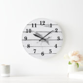 Dinosaur Pterodactyl Decor Rustic Shiplap Grote Klok (Huis)