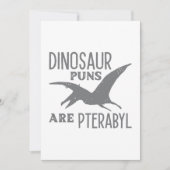 Dinosaur Puns zijn terabyl Bedankkaart (Voorkant)