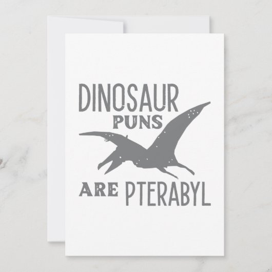 Dinosaur Puns zijn terabyl Bedankkaart (Voorkant)