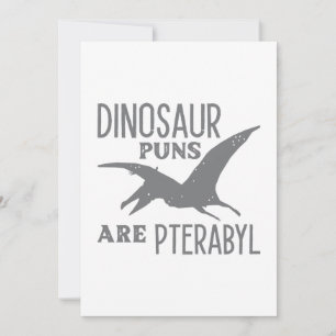 Dinosaur Puns zijn terabyl Bedankkaart