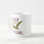 Dinosaur Puns zijn terabyl Koffiemok (Voorkant links)