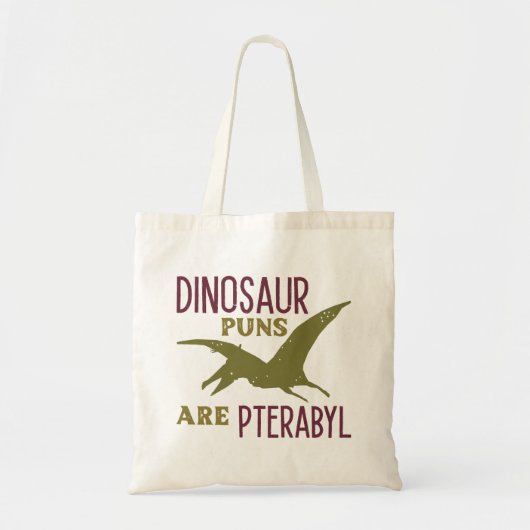 Dinosaur Puns zijn terabyl Tote Bag (Voorkant)
