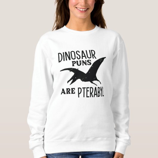 Dinosaur Puns zijn terabyl Trui (Voorkant)