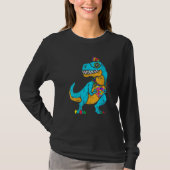 Dinosaur Puzzle Piece Autism Awareness Boy Kind to T-shirt (Voorkant)