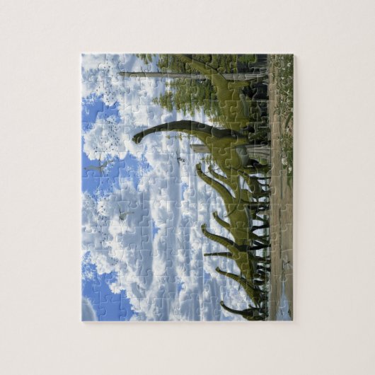 Dinosaur Puzzle Pleurocoelus Astrodon Gregory Paul Legpuzzel (Verticaal)