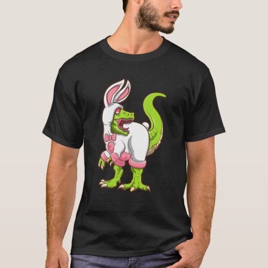 Dinosaur Raptor Bunny | Pasen T-shirt (Voorkant)