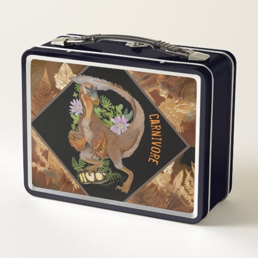 Dinosaur Raptor Oerwoud Art (Achterkant)