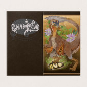 Dinosaur Raptor Oerwoud Art Birthday Kaart (Buitenkant ongevouwen)