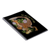 Dinosaur Raptor Oerwoud Art Notitieboek (Rechterzijde)