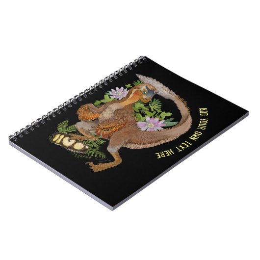 Dinosaur Raptor Oerwoud Art Notitieboek (Linkerzijde)