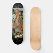 Dinosaur Raptor Oerwoud Art Persoonlijk Skateboard (Voorkant)