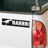 Dinosaur RARRR! Bumpersticker (Op Truck)